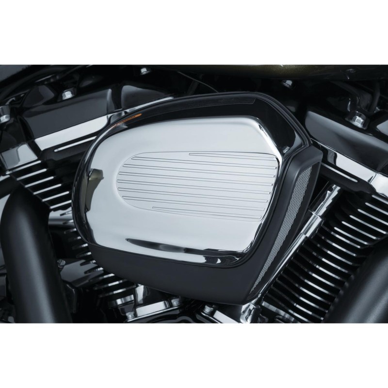Finned Air Cleaner Accent Chrome