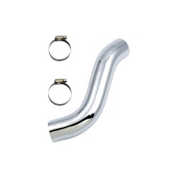 Paughco Exhaust Heat Shields Independent Dual Headers Chrome Rear
