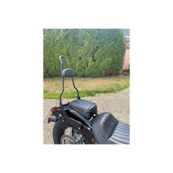 23" Quick Release Sissy Bar with Pad Gloss Black Powder Coated