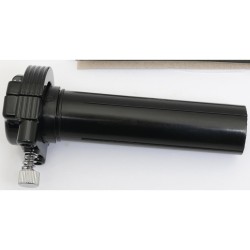 Throttle Clamp and Sleeve Assembly Black 1" Dual Cable