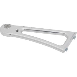 Axle Mount Side Mount License Plate Bracket For 1" Axles Aluminium Polished