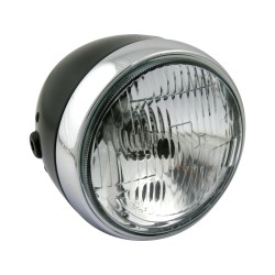 Vintage 5 3/4" Scheinwerfer Black Powder Coated H4