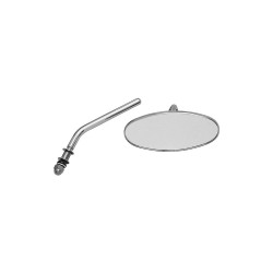 Oval Custom Mirror Short stem Chrome