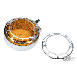 BAGUES ENTAILLEES CHROMEES POUR CLIGNOTANTS