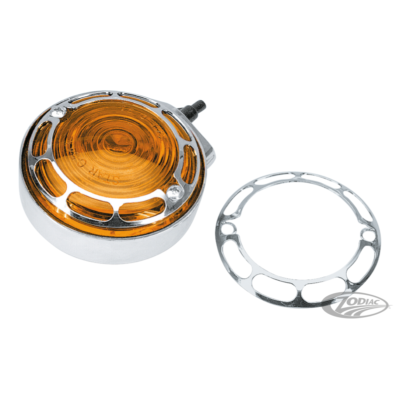 BAGUES ENTAILLEES CHROMEES POUR CLIGNOTANTS