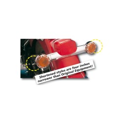 Die Cast Turn Signal Mounting Bar Short 134mm Chrome