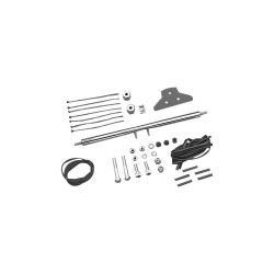 Fender Strut to License Plate Turn Signal Relocation Kit Chrome