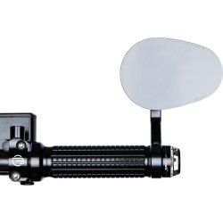 mo.view road Bar End Mirror Black, Anodized