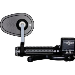 mo.view road Bar End Mirror Black, Anodized