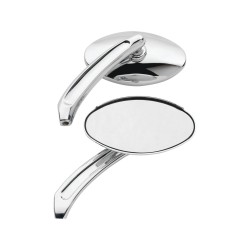 Oval Billet Mirror Chrome