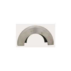 8 1/2" Roll-Your-Own Custom Blank Steel Rear Fender Smooth Side with 13 3/8" Radius