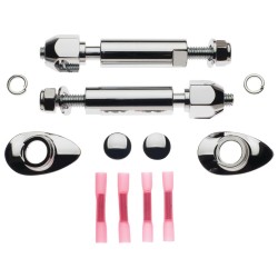 Round Support Stud Turn Signal Relocation Kit Chrome