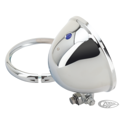 PHARES 5 1/2" DE STYLE BATES CHROMÉS