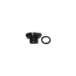 Custom Flamed Gas Cap Left side cap only (Non-Vented) Black