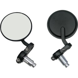 Cafe Style Bar End Mirror Chrome