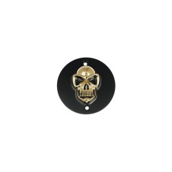Skull Point Cover 5-hole Black Gold