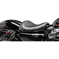 Bare Bones Solo Seat Diamond Stitch Black Vinyl