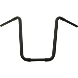 19 Standard Ape Hanger Handlebar Black Powder Coated 1 1/4" Throttle By Wire