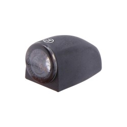 Proton Three LED Turn Signal/Position Light LED, Tinted Lens, Black Metal Housing Black Smoke LED