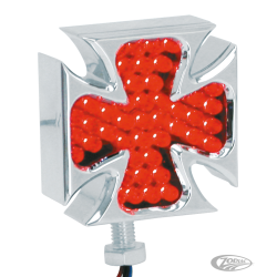 CLIGNOTANTS ALUMINIUM LED CROIX DE MALTE CHROMES